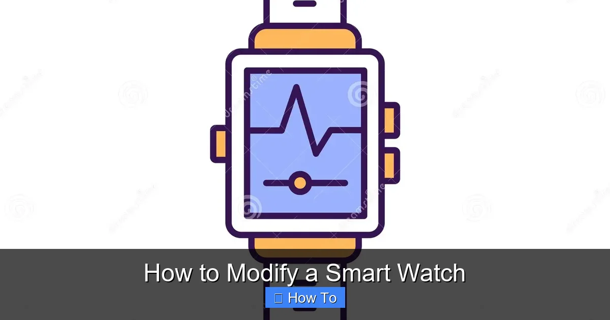 How to Modify a Smart Watch