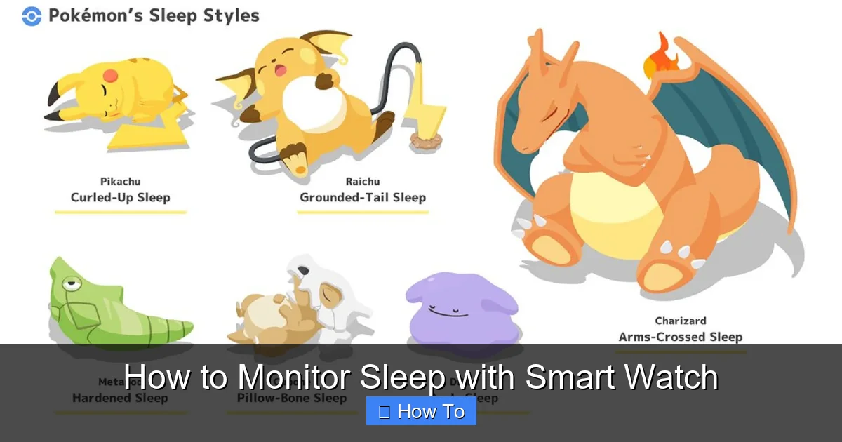 How to Monitor Sleep with Smart Watch