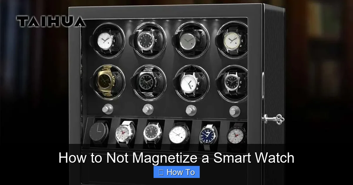 How to Not Magnetize a Smart Watch