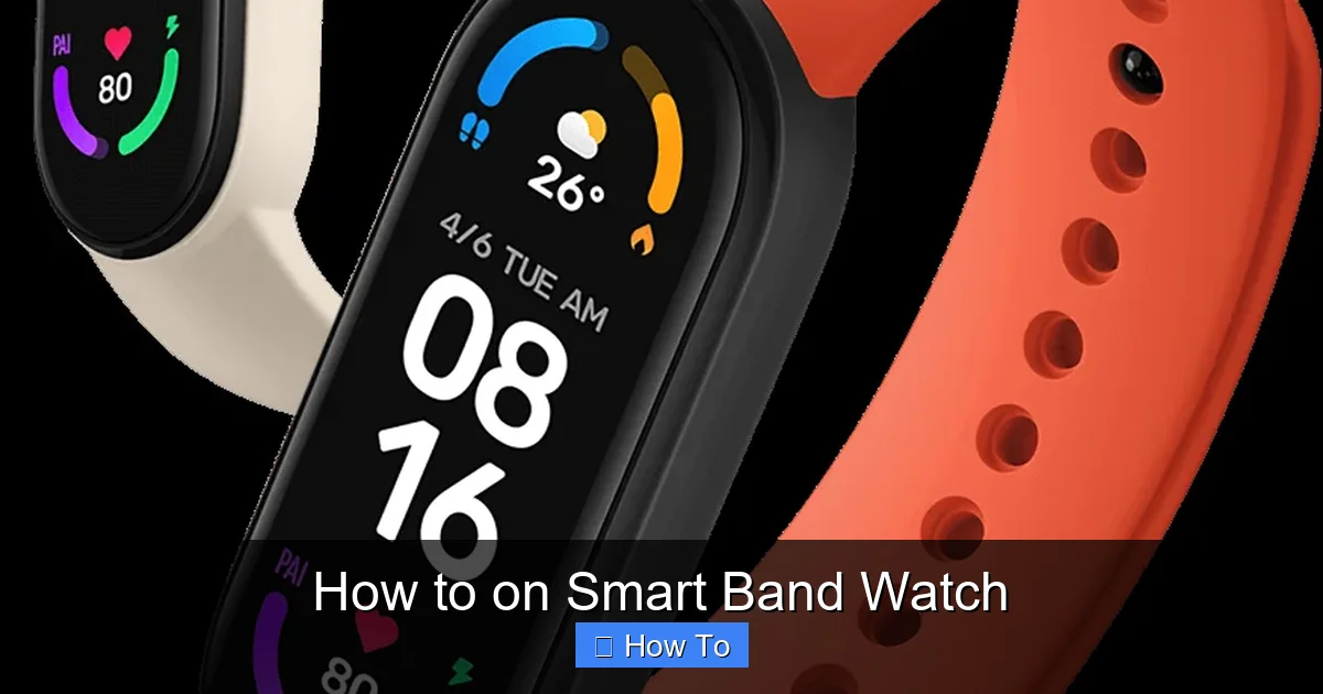 How to on Smart Band Watch