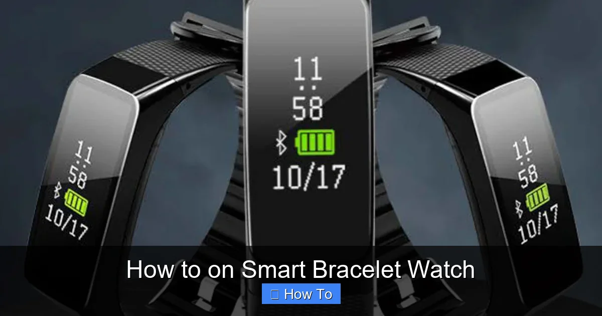 How to on Smart Bracelet Watch
