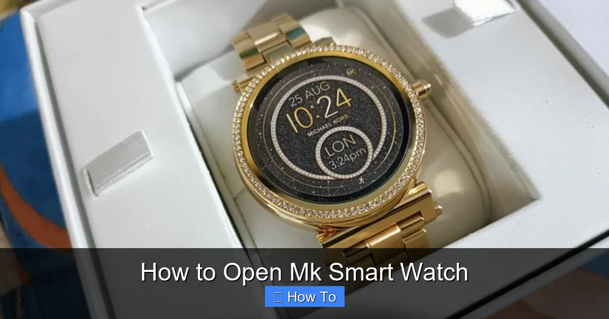 How to Open Mk Smart Watch