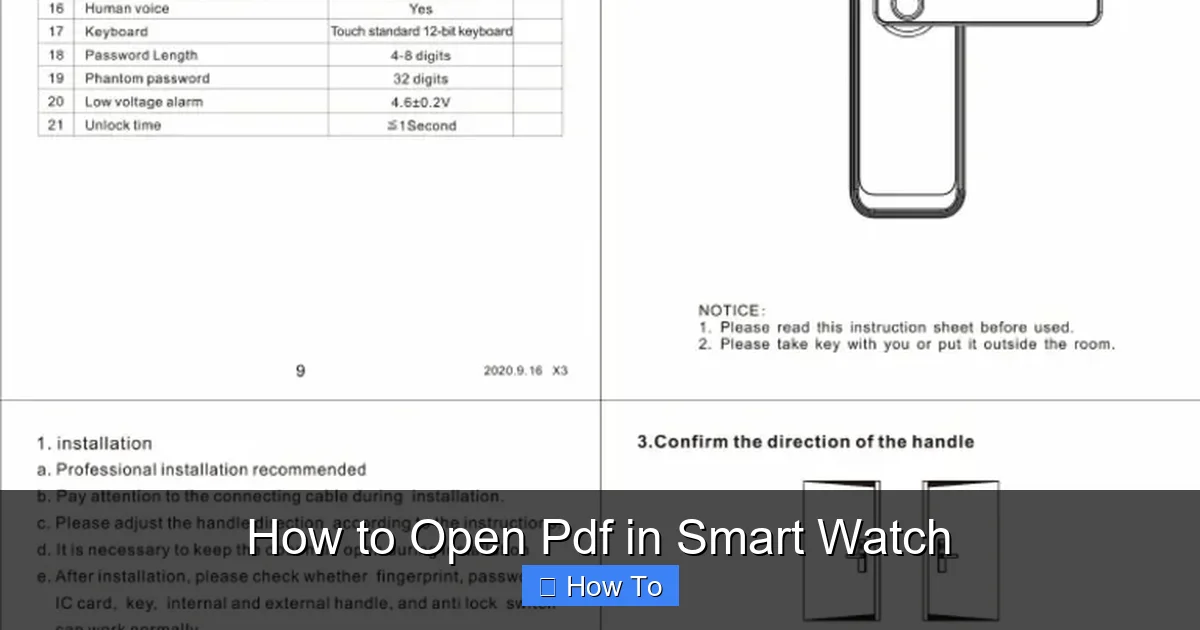 How to Open Pdf in Smart Watch