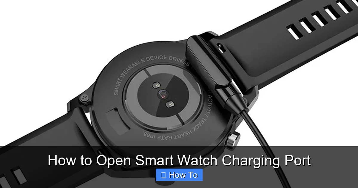 How to Open Smart Watch Charging Port