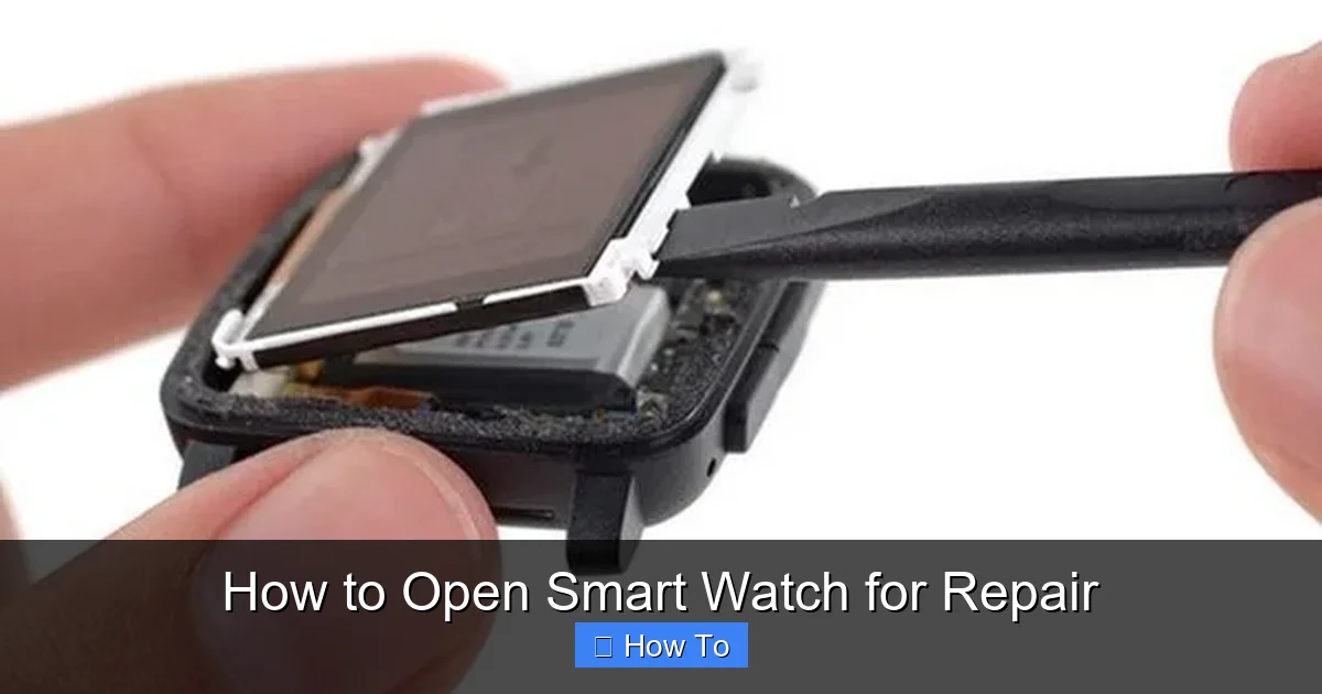 How to Open Smart Watch for Repair
