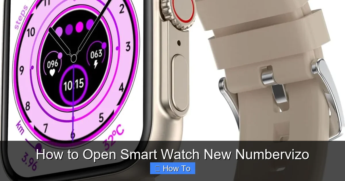 How to Open Smart Watch New Numbervizo