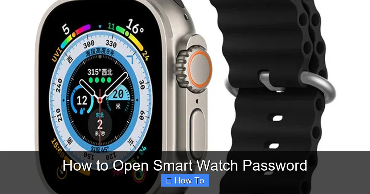 How to Open Smart Watch Password