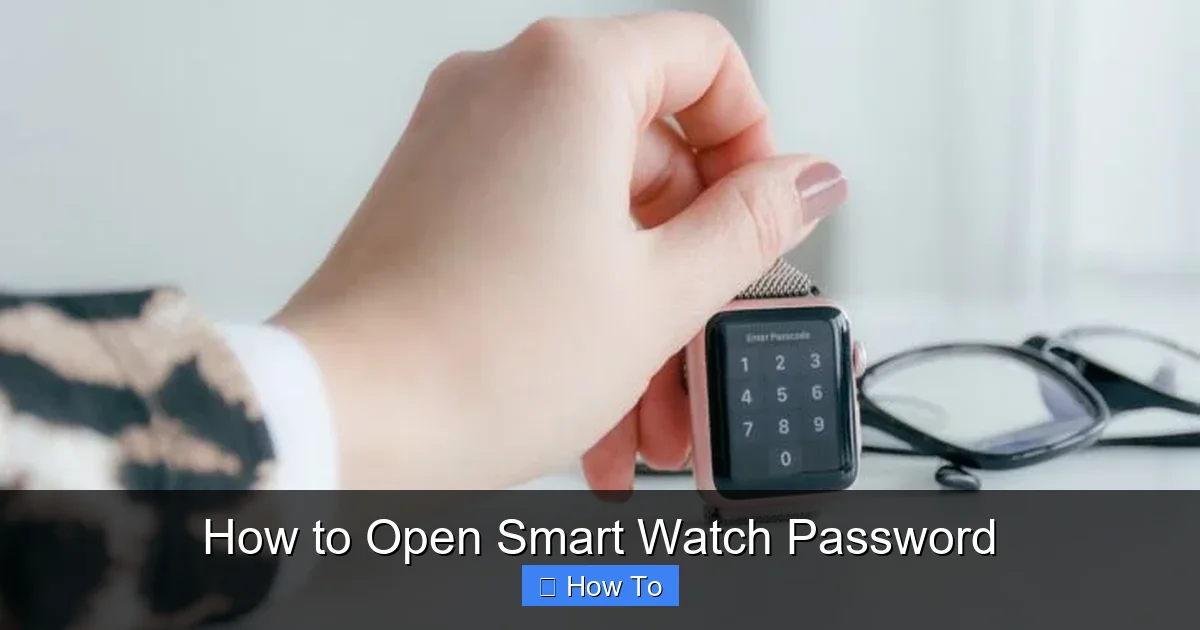 How to Open Smart Watch Password