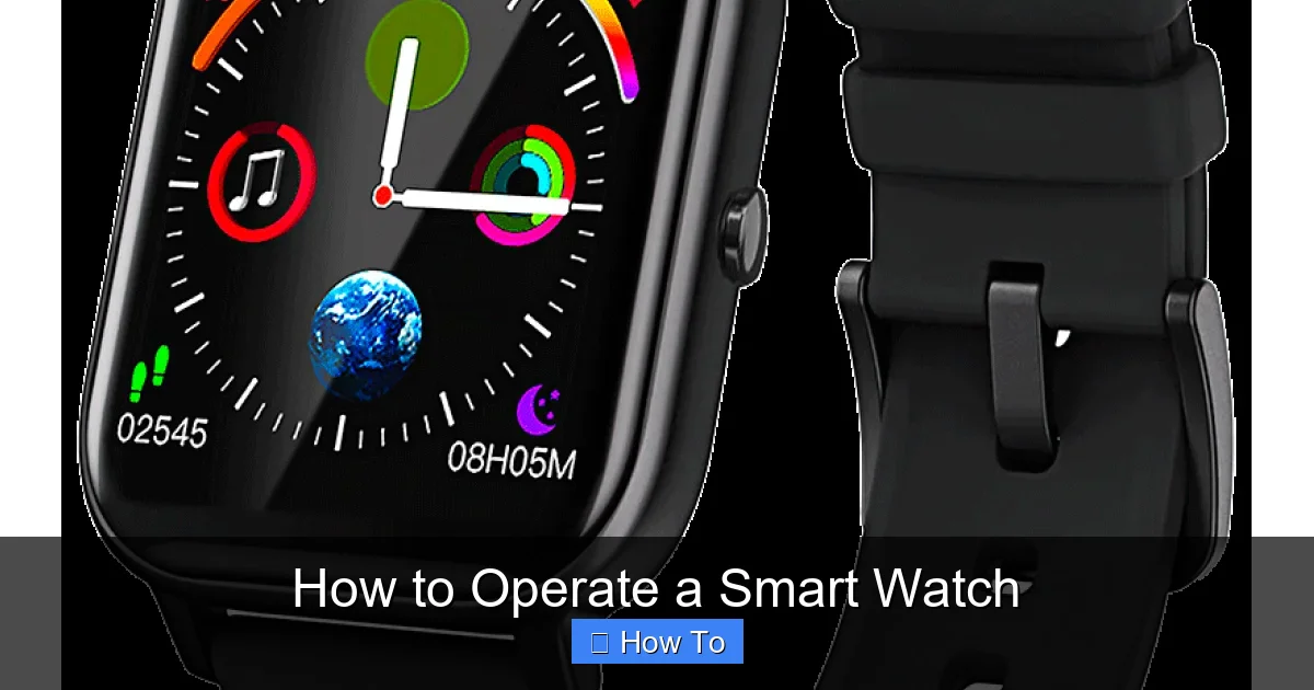 How to Operate a Smart Watch