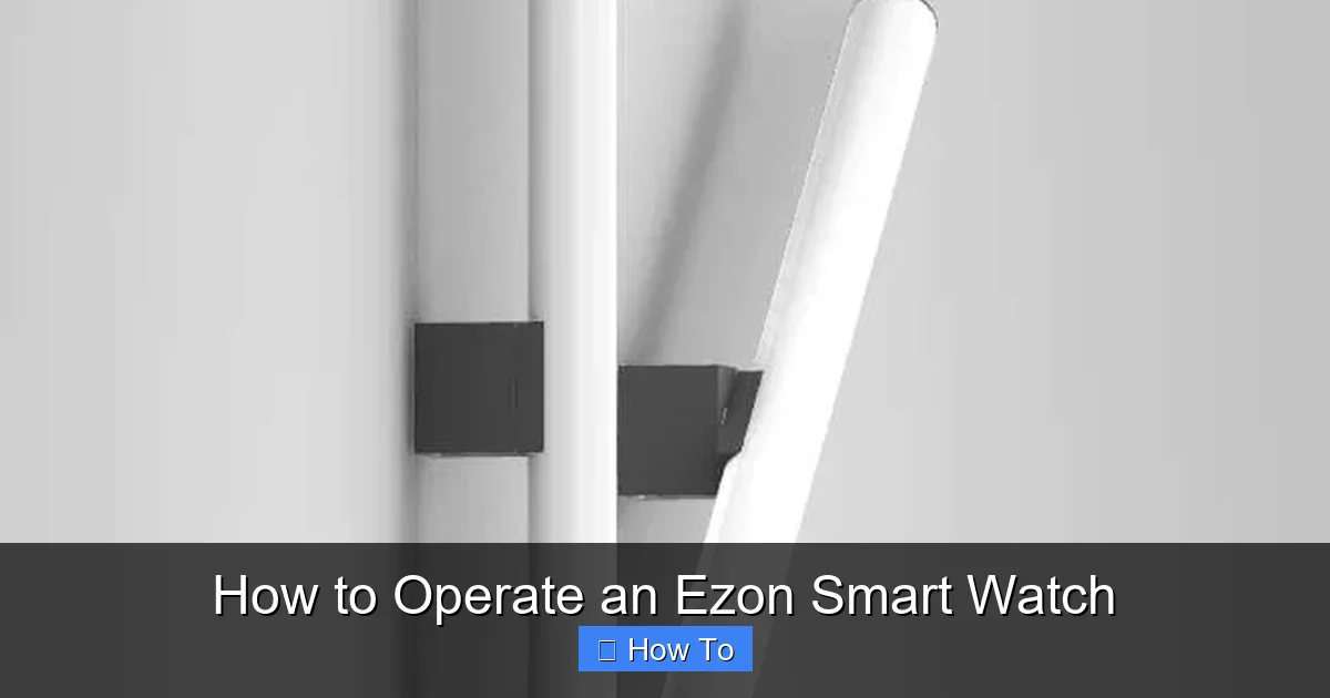 How to Operate an Ezon Smart Watch