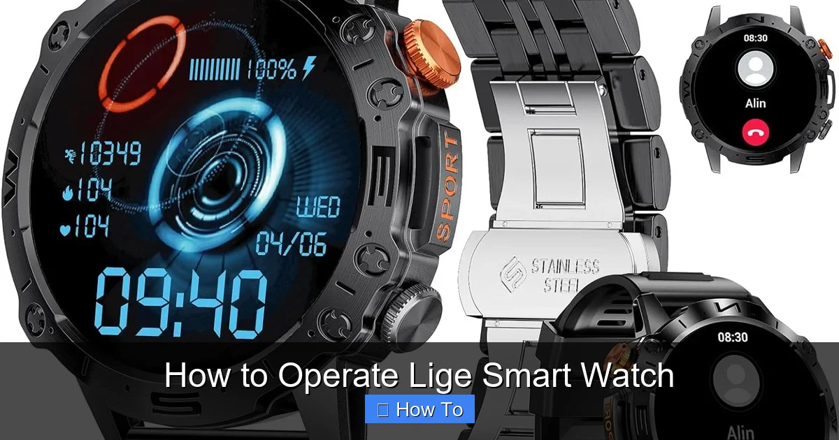 How to Operate Lige Smart Watch
