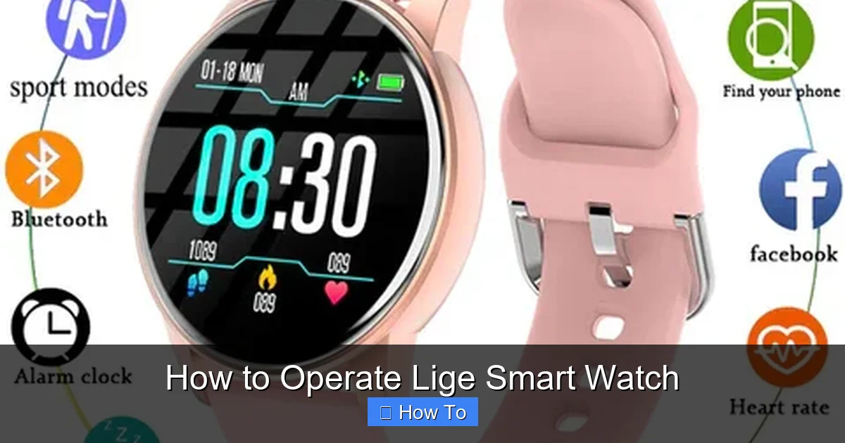 How to Operate Lige Smart Watch
