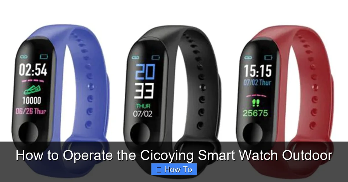 How to Operate the Cicoying Smart Watch Outdoor