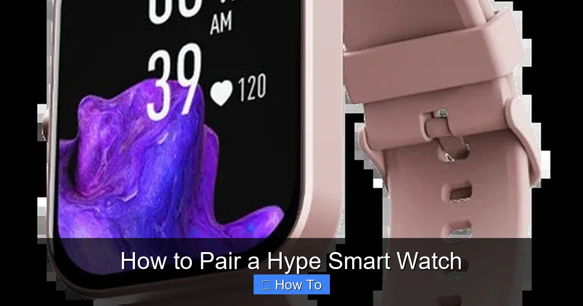 How to Pair a Hype Smart Watch