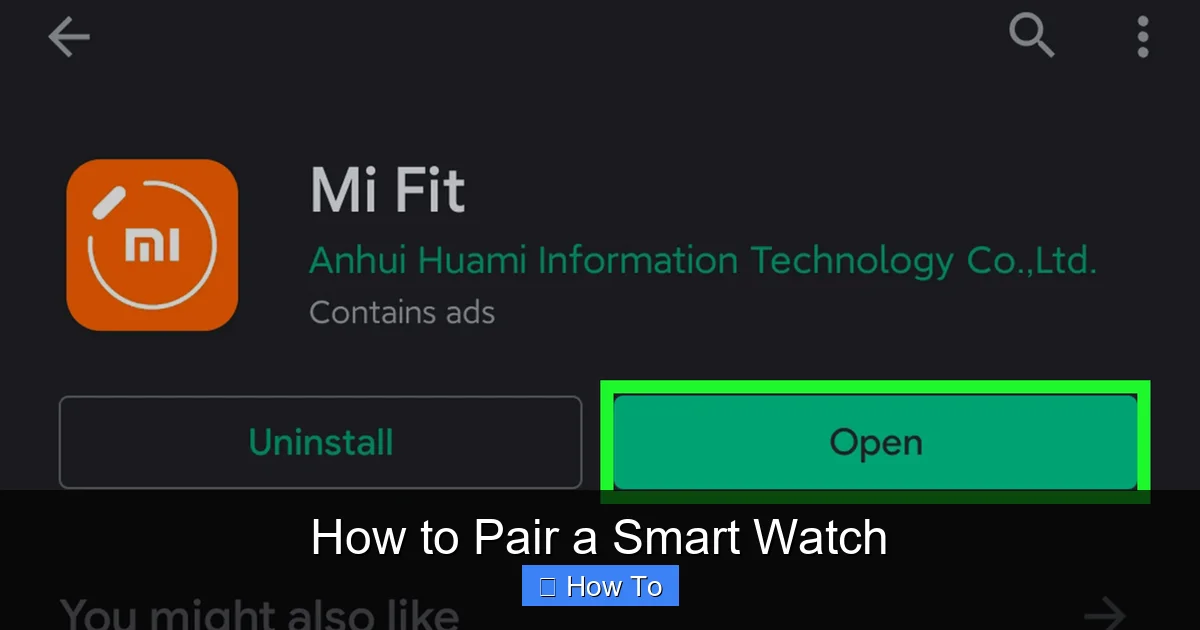 How to Pair a Smart Watch