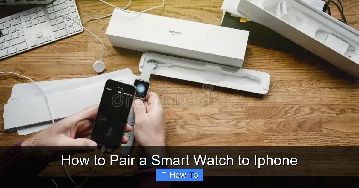 How to Pair a Smart Watch to Iphone