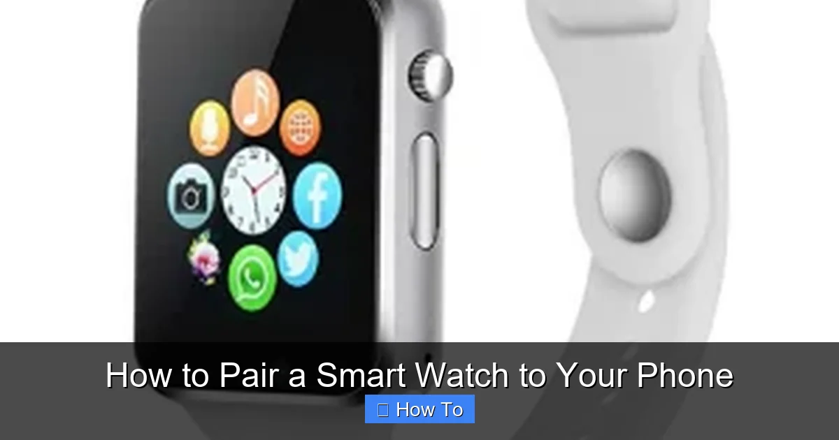 How to Pair a Smart Watch to Your Phone