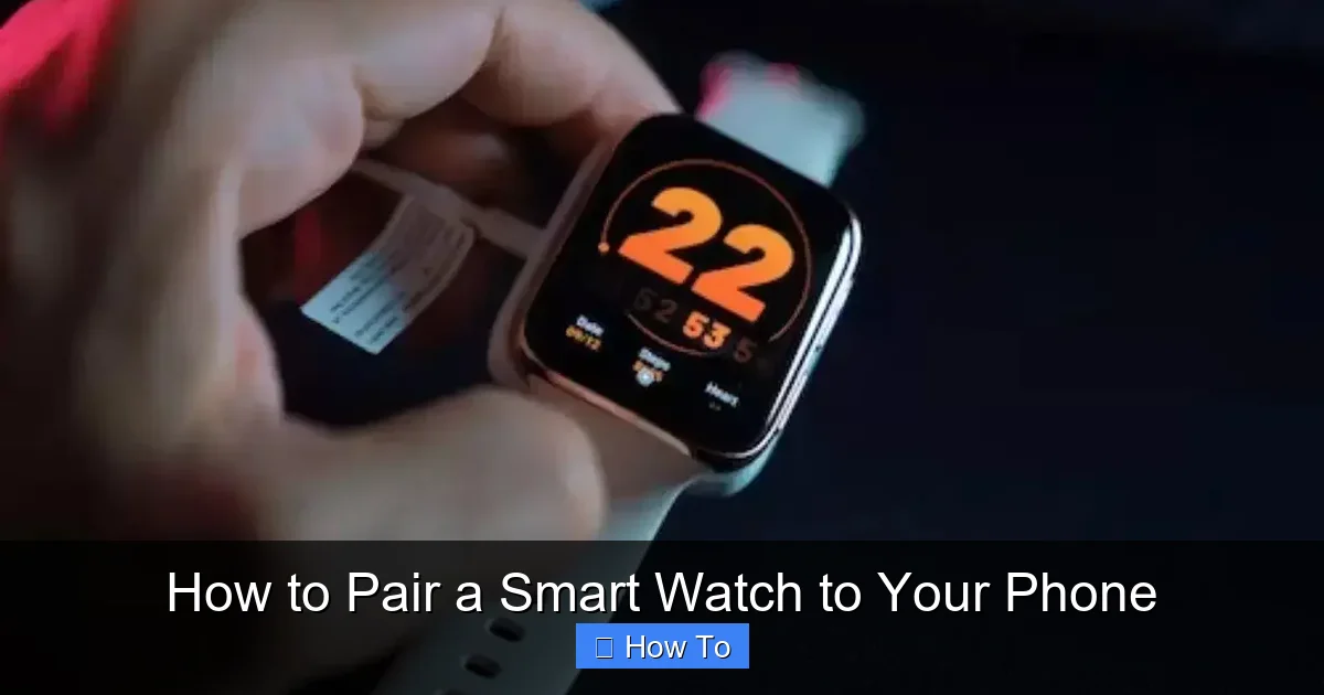 How to Pair a Smart Watch to Your Phone