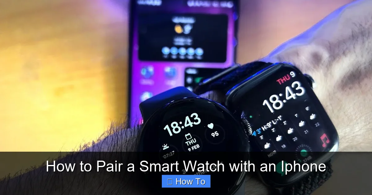 How to Pair a Smart Watch with an Iphone