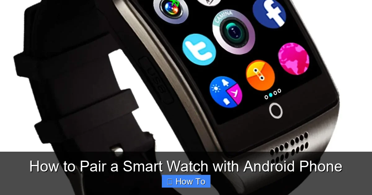 How to Pair a Smart Watch with Android Phone