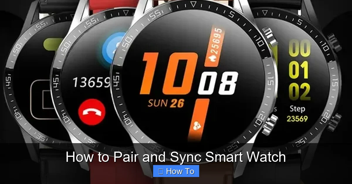 How to Pair and Sync Smart Watch