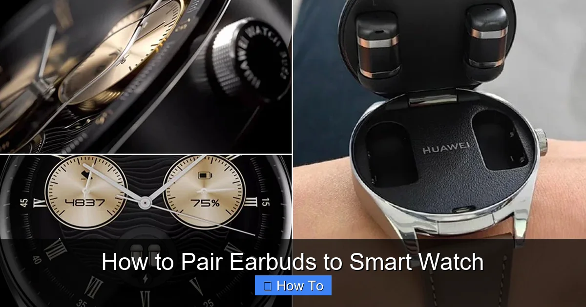 How to Pair Earbuds to Smart Watch