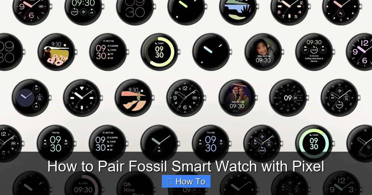 How to Pair Fossil Smart Watch with Pixel