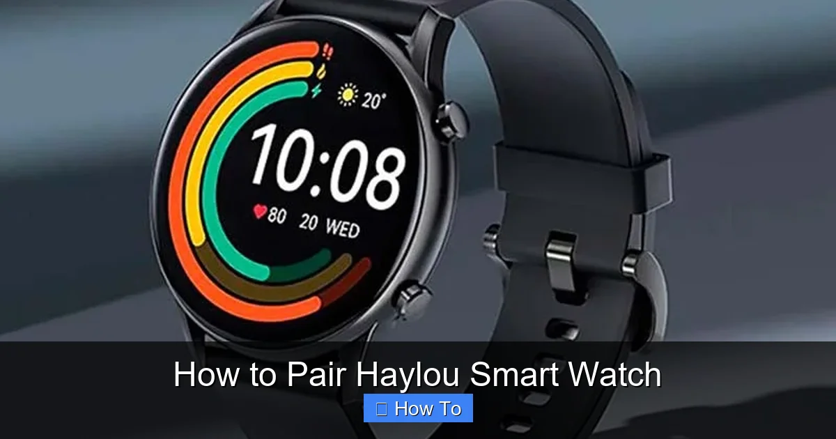 How to Pair Haylou Smart Watch