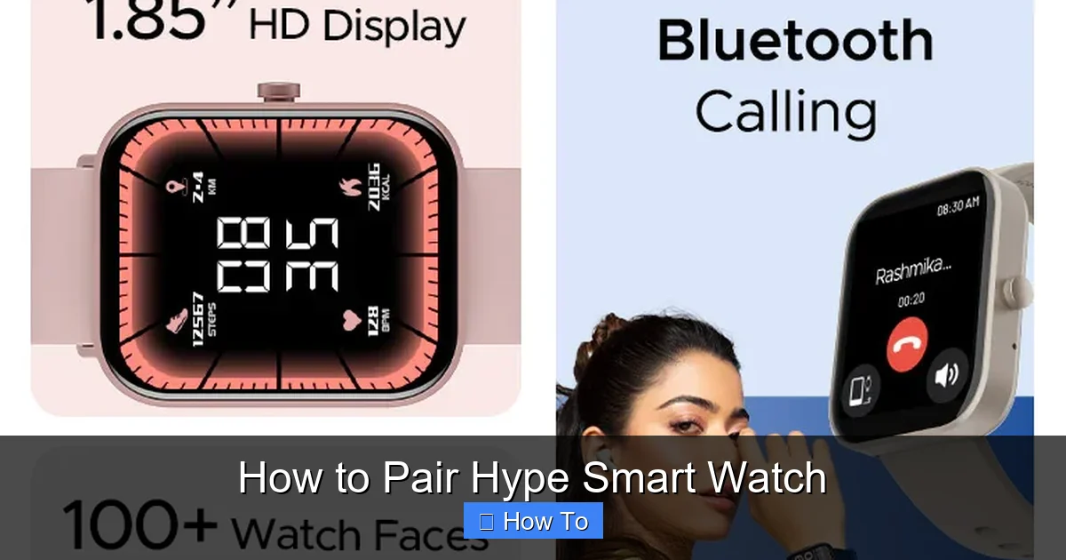 How to Pair Hype Smart Watch
