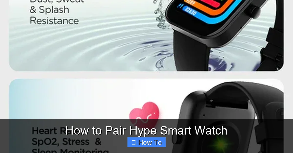 How to Pair Hype Smart Watch