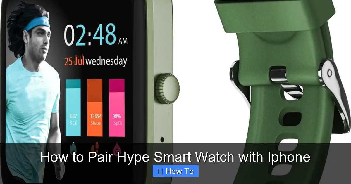How to Pair Hype Smart Watch with Iphone