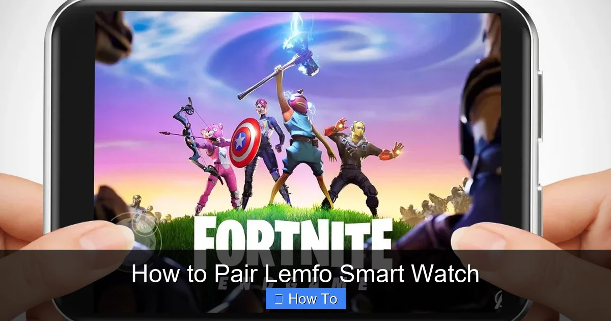 How to Pair Lemfo Smart Watch