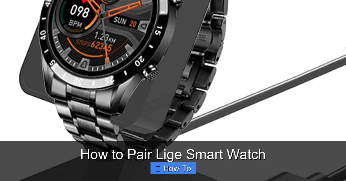 How to Pair Lige Smart Watch