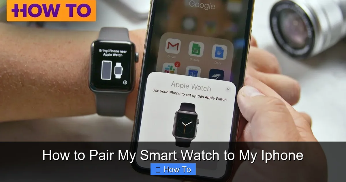 How to Pair My Smart Watch to My Iphone