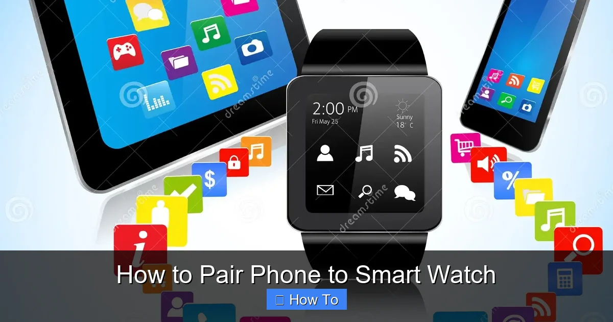 How to Pair Phone to Smart Watch