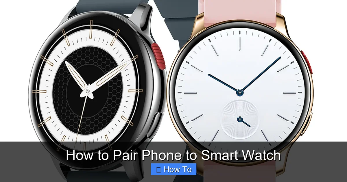 How to Pair Phone to Smart Watch