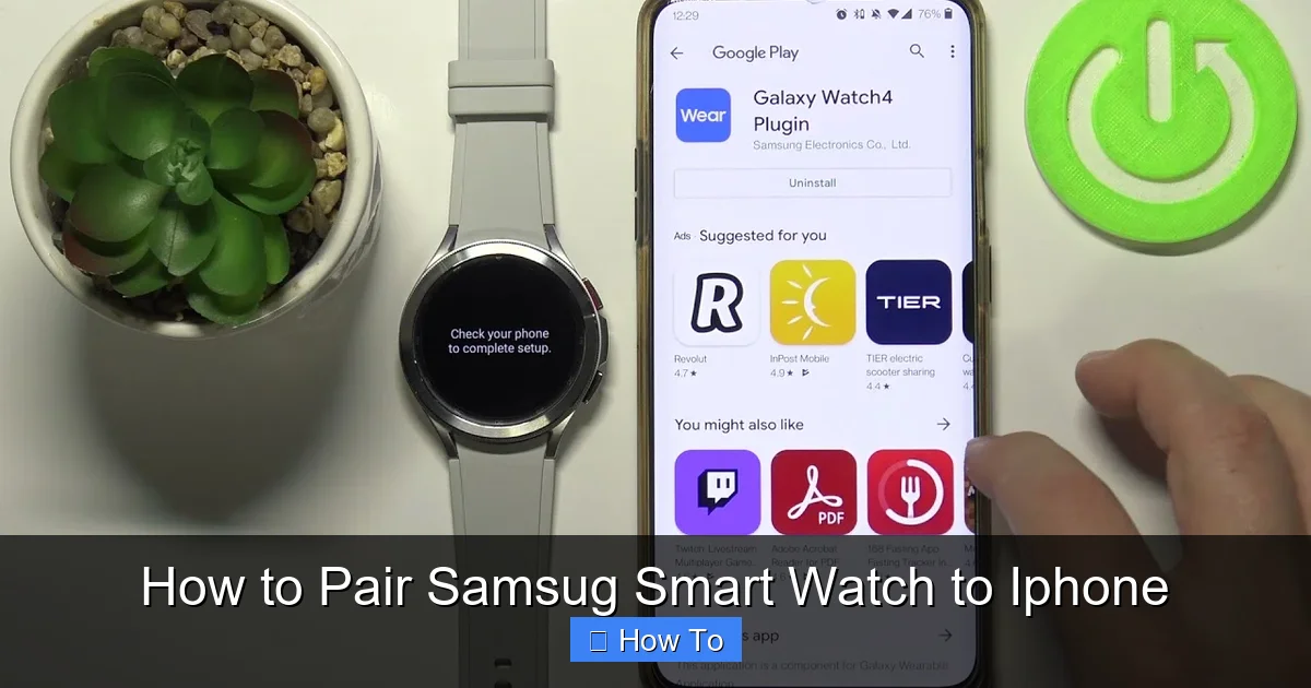 How to Pair Samsug Smart Watch to Iphone