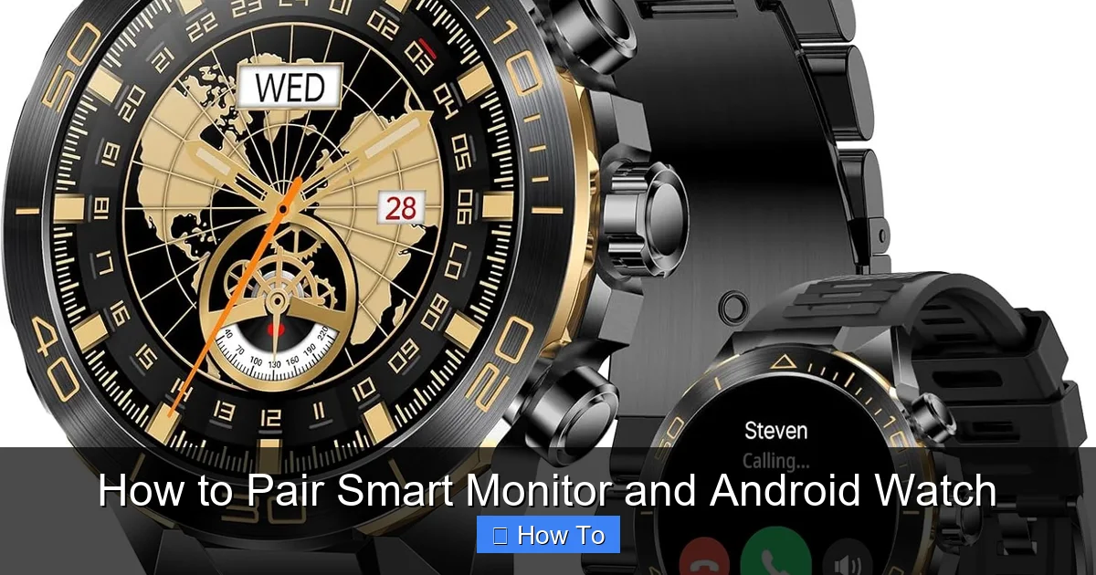 How to Pair Smart Monitor and Android Watch