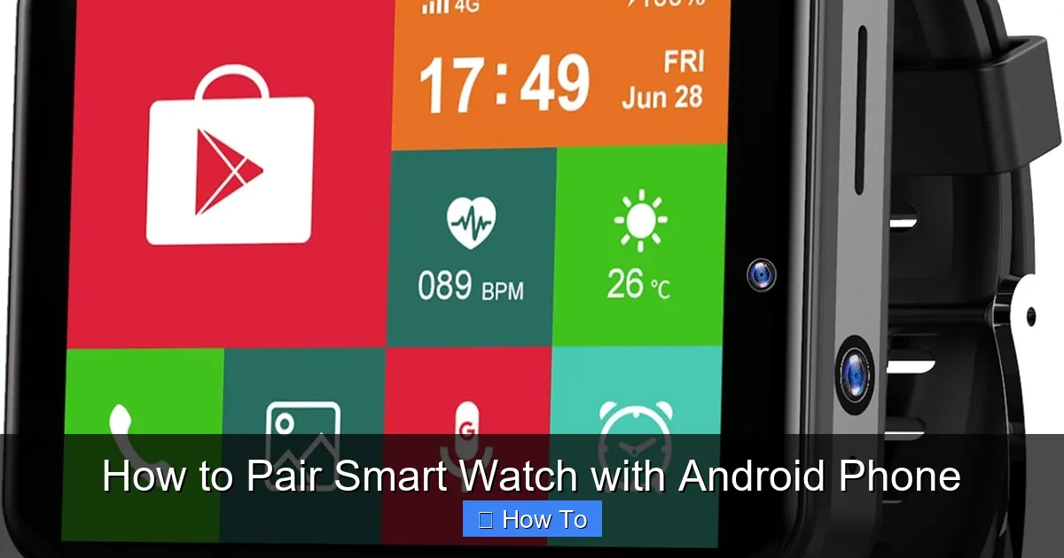 How to Pair Smart Watch with Android Phone