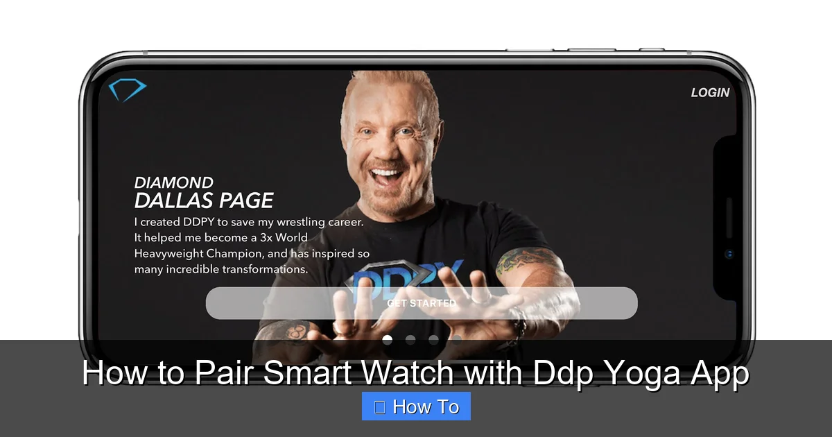 How to Pair Smart Watch with Ddp Yoga App