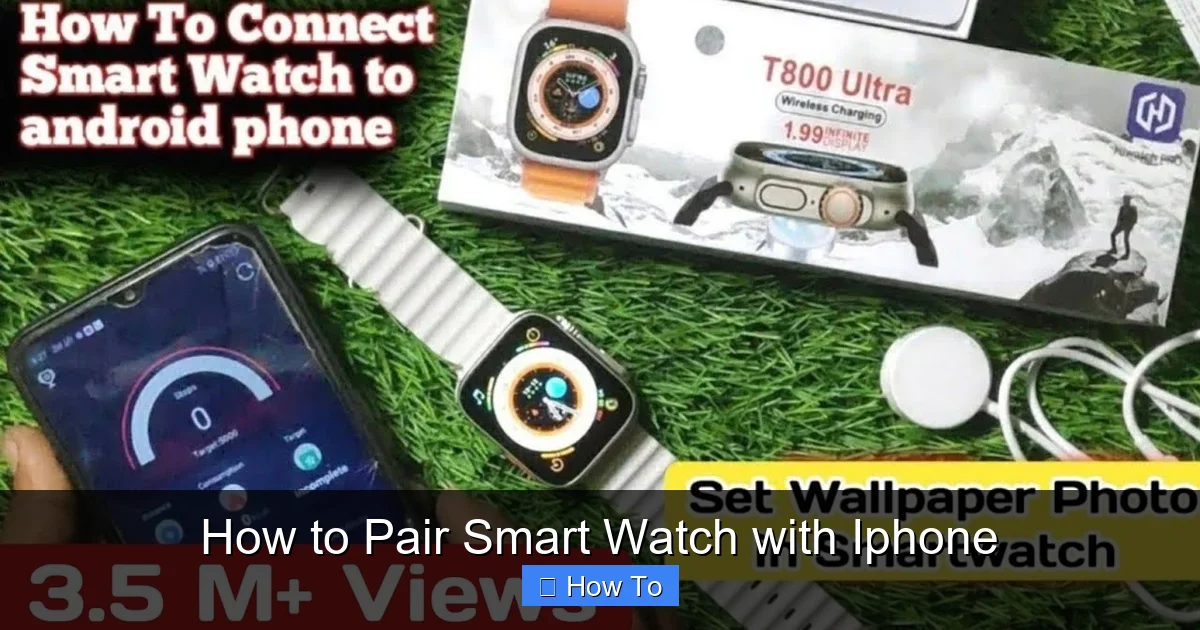 How to Pair Smart Watch with Iphone