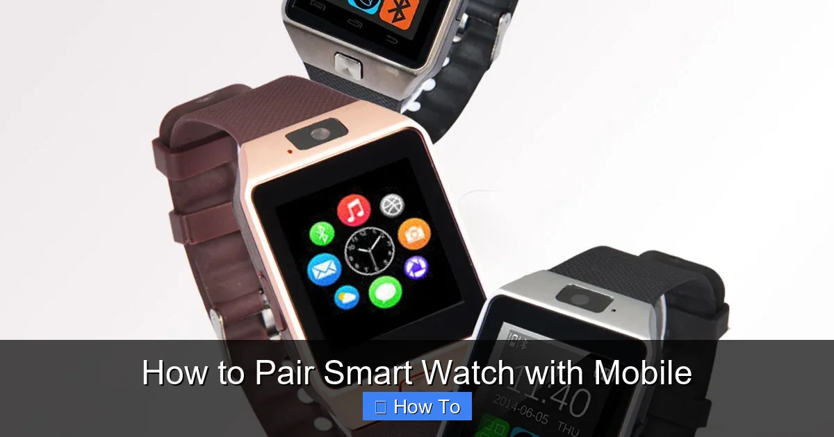 How to Pair Smart Watch with Mobile