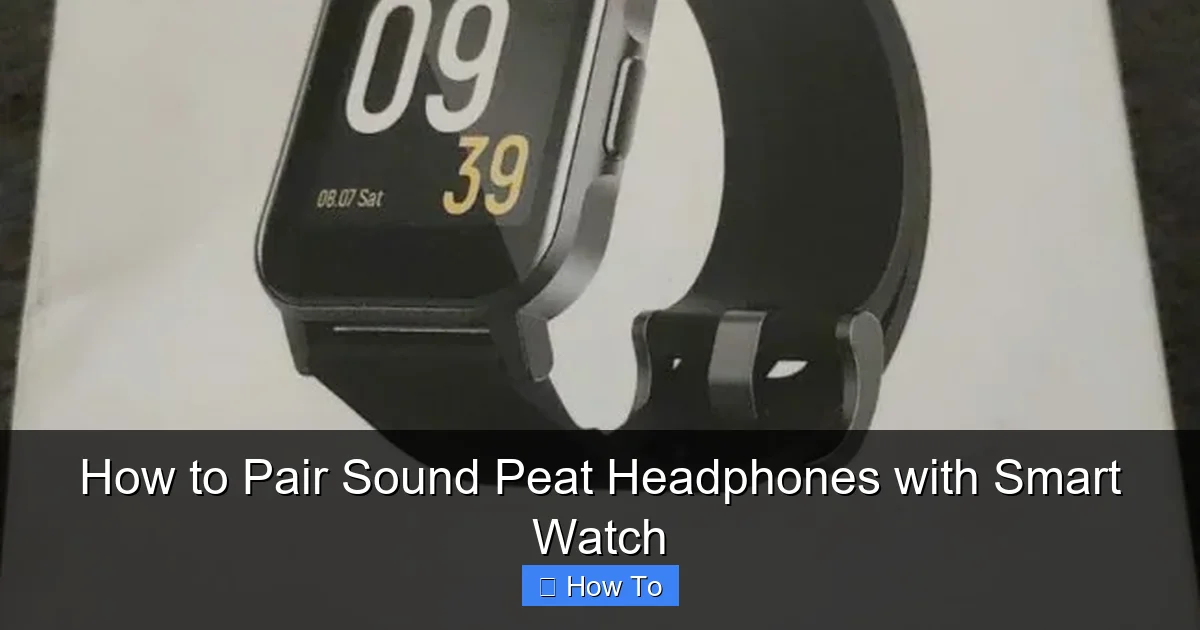 How to Pair Sound Peat Headphones with Smart Watch