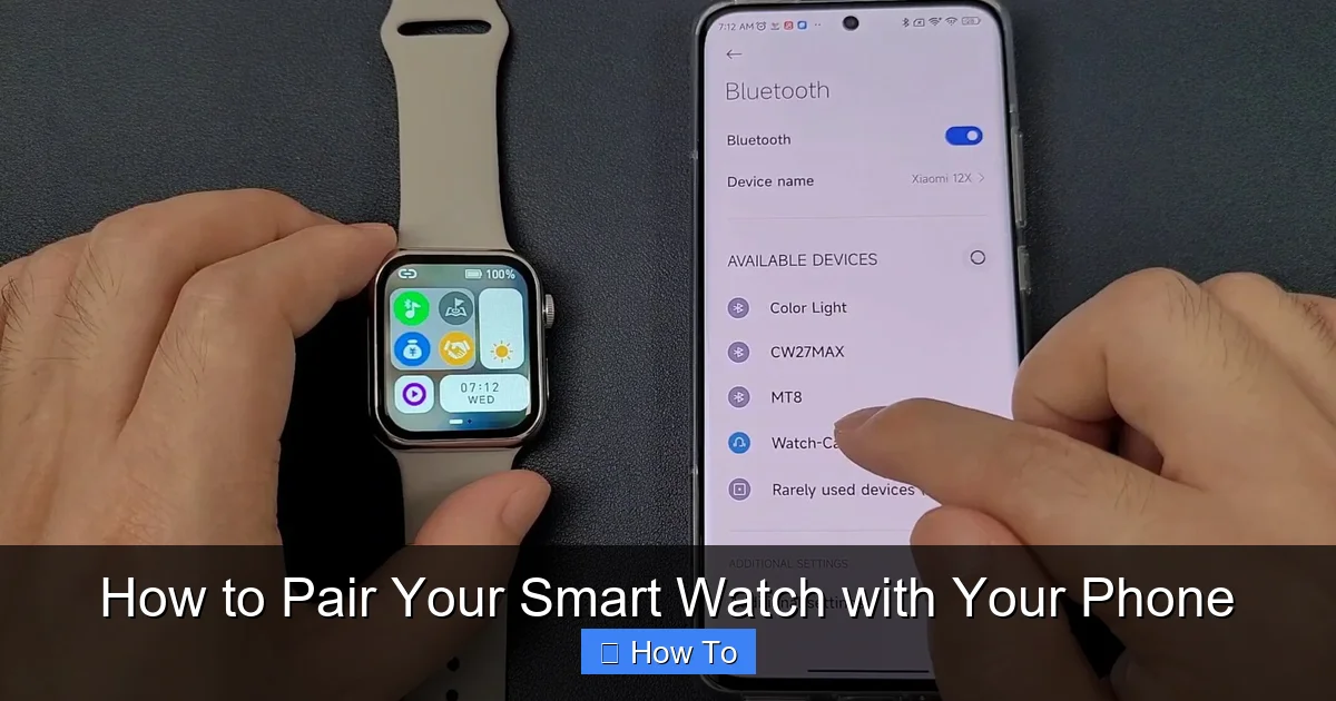 How to Pair Your Smart Watch with Your Phone