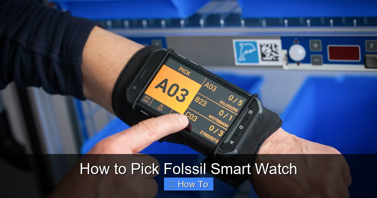 How to Pick Folssil Smart Watch