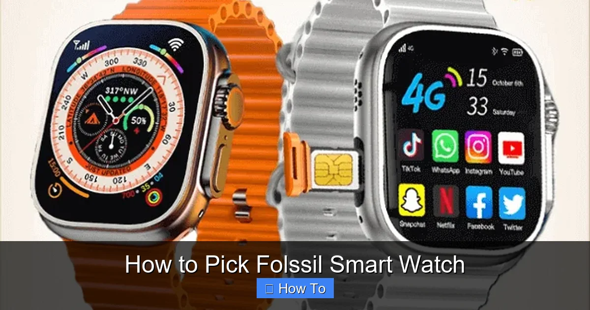How to Pick Folssil Smart Watch
