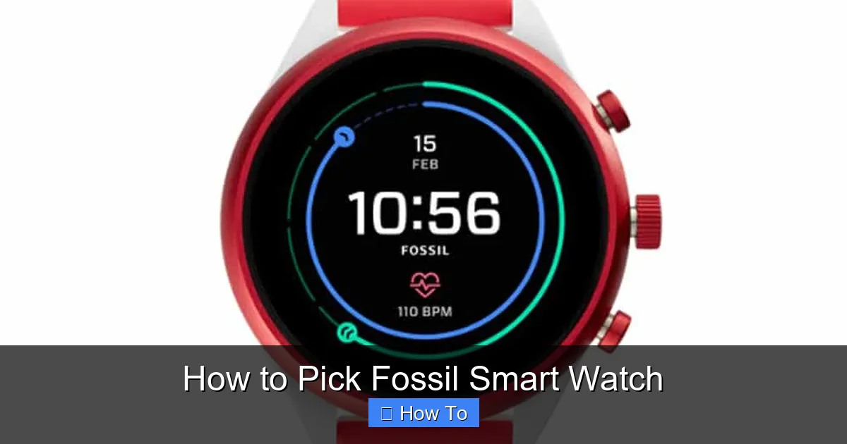 How to Pick Fossil Smart Watch