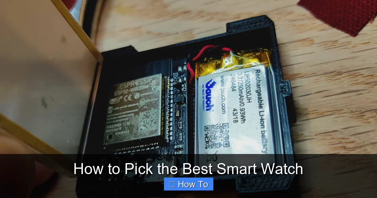 How to Pick the Best Smart Watch
