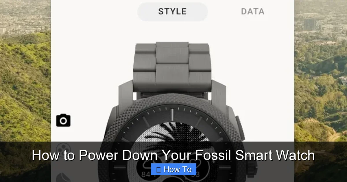 How to Power Down Your Fossil Smart Watch