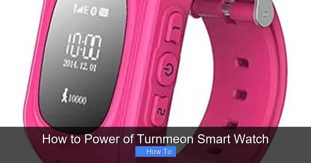 How to Power of Turnmeon Smart Watch